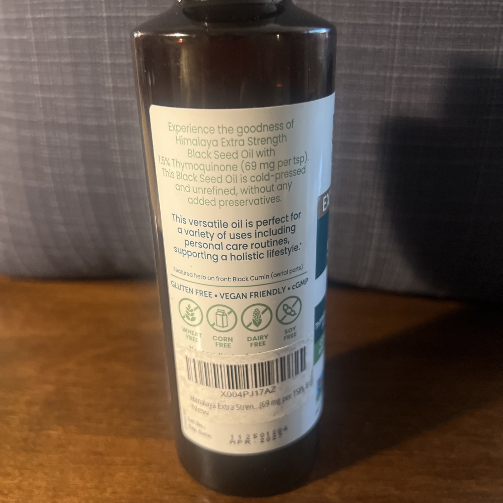 Himalaya Extra Strength Black Seed Oil 8 fl oz Cold Pressed Sealed Exp 04/2027