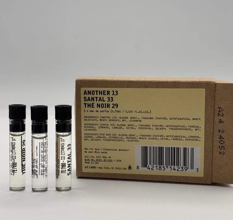 Le Labo Another 13, Santa 33, and the noir 29 Eau De Parfum sample set 3 pcs