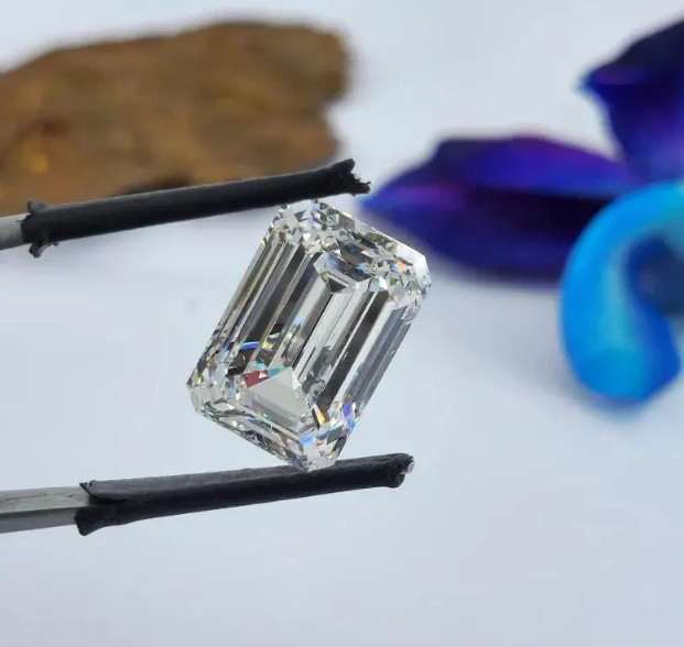 5 Ct Emerald Cut Natural D Color Lab Grown Loose CVD Diamond VVS1 Certified