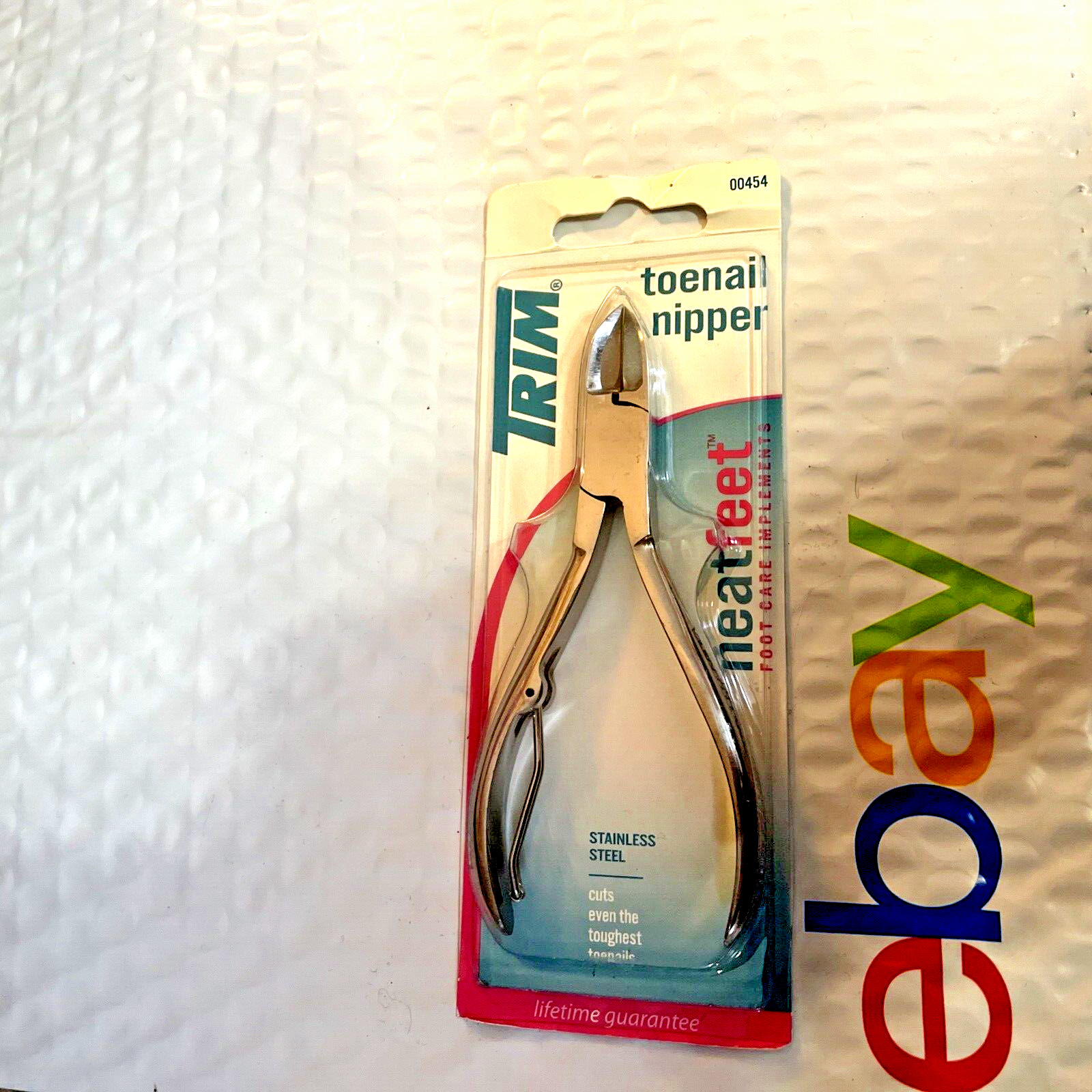 TRIM Toenail Nipper 00454 STAINLESS STEEL sealed in retail card FULL-SIZE