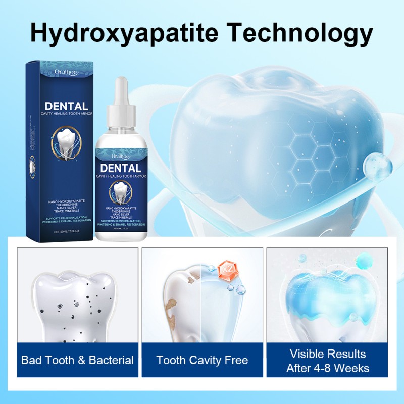 3PCS Oralhoe Tooth Care Solution Dental Cavity Healing Tooth Armor Gum Repair
