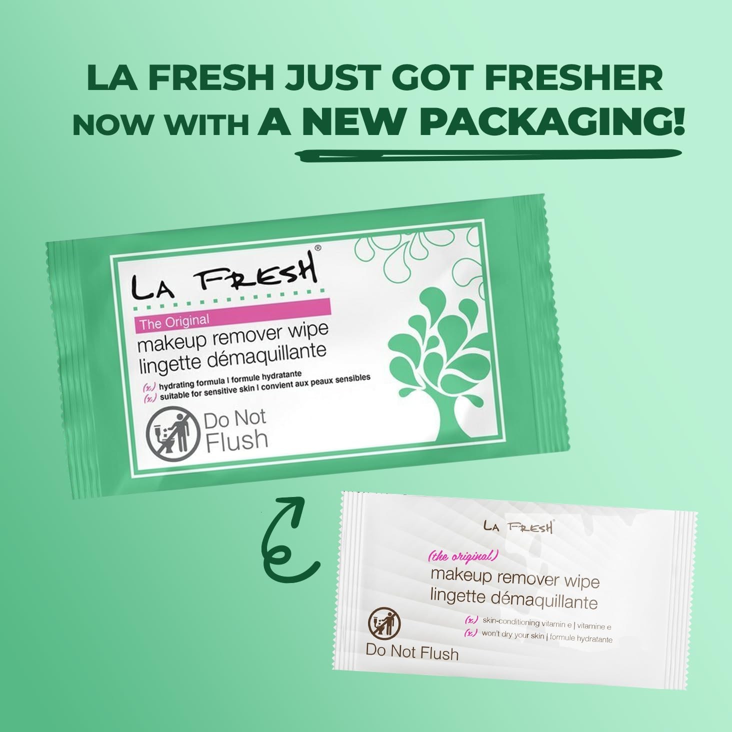 LA Fresh Makeup Remover Wipes with Vitamin E – Make up 200 Count (Pack of 1)