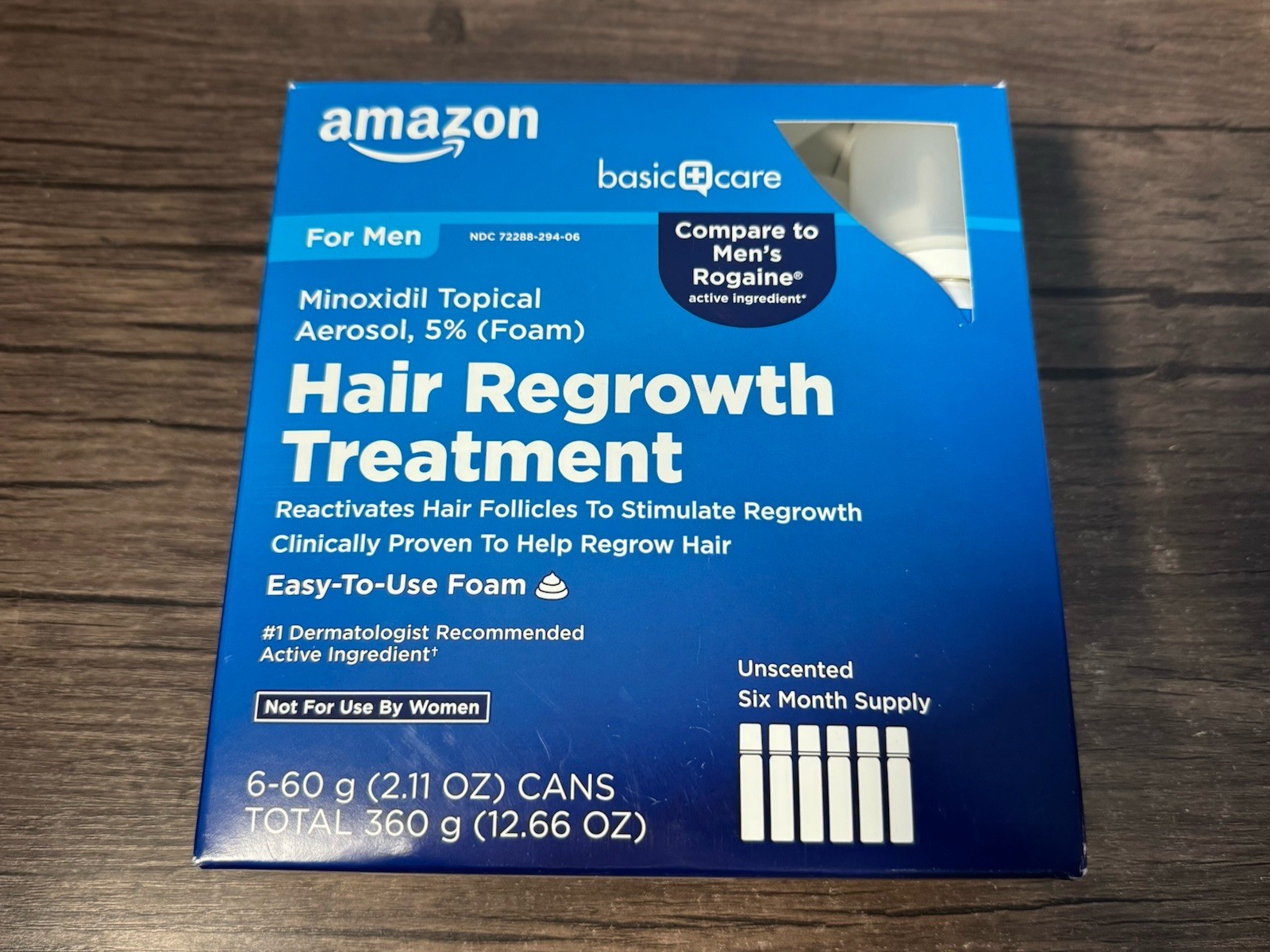 Amazon Minoxidil 5% Men Hair Regrowth Solution Treatment 6 Month Supply 7/26