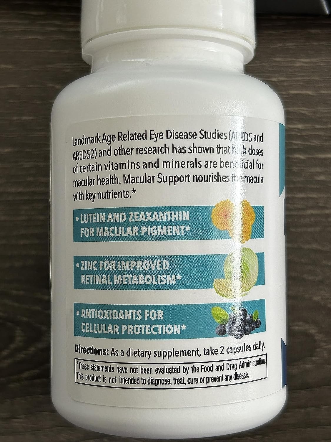 Eye Health Formula with Lutein, Zinc and Bilberry in Easy-to-Swallow Capsules