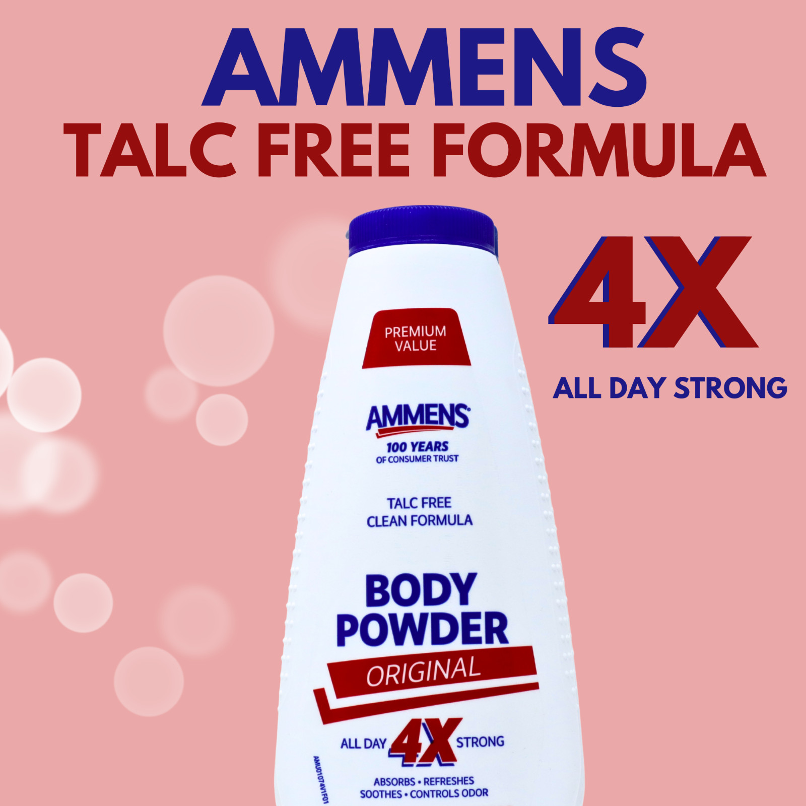 Ammens Powder, Original – 11 oz pack of 3