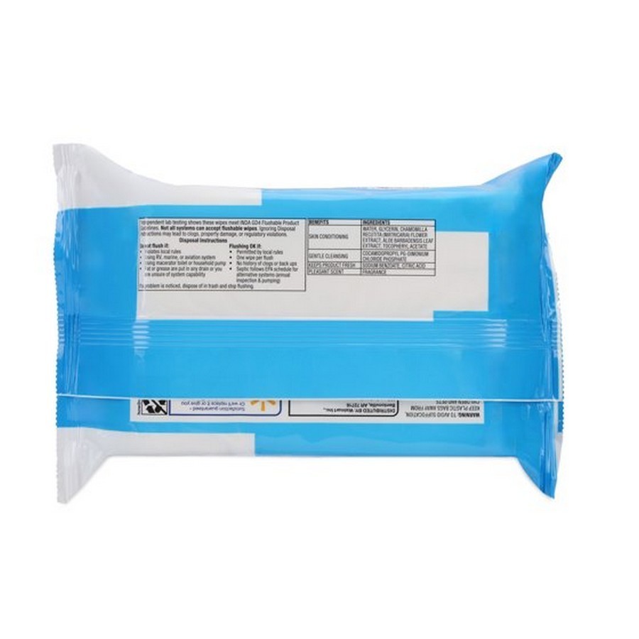Equate Flushable Wet Wipes, Fresh Scent, 240 Wipes (5 Pack), Compare to Cottonel