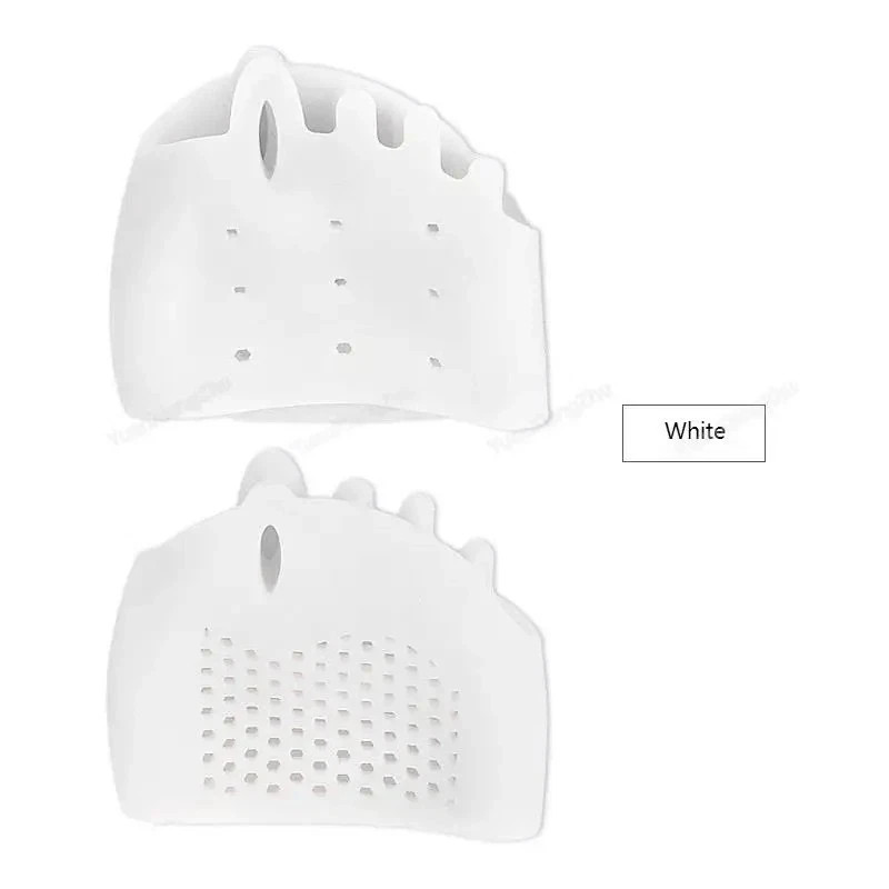 2PCS Bunion Toe Corrector Silicone Orthotics Straightener Separator Forefoot Pad
