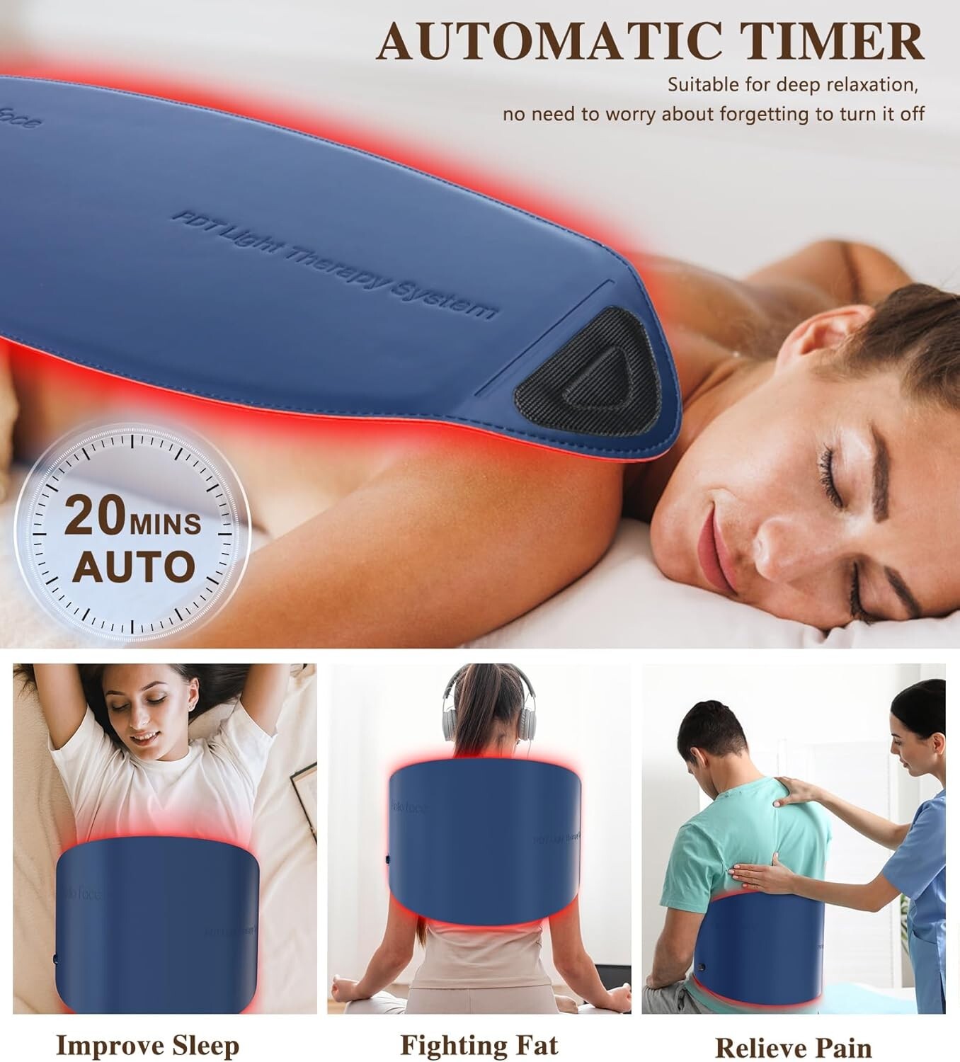 Red Light Therapy for Face 720 LED Mask Device 30.8″x 11.8″ Large Neck Body Skin