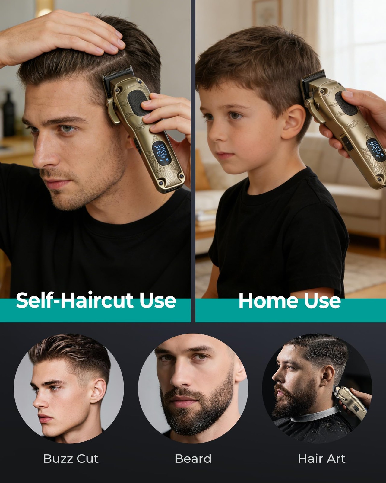 VGRPRO Hair Clippers for Men Professional, Cordless & Corded Barber Clippers …