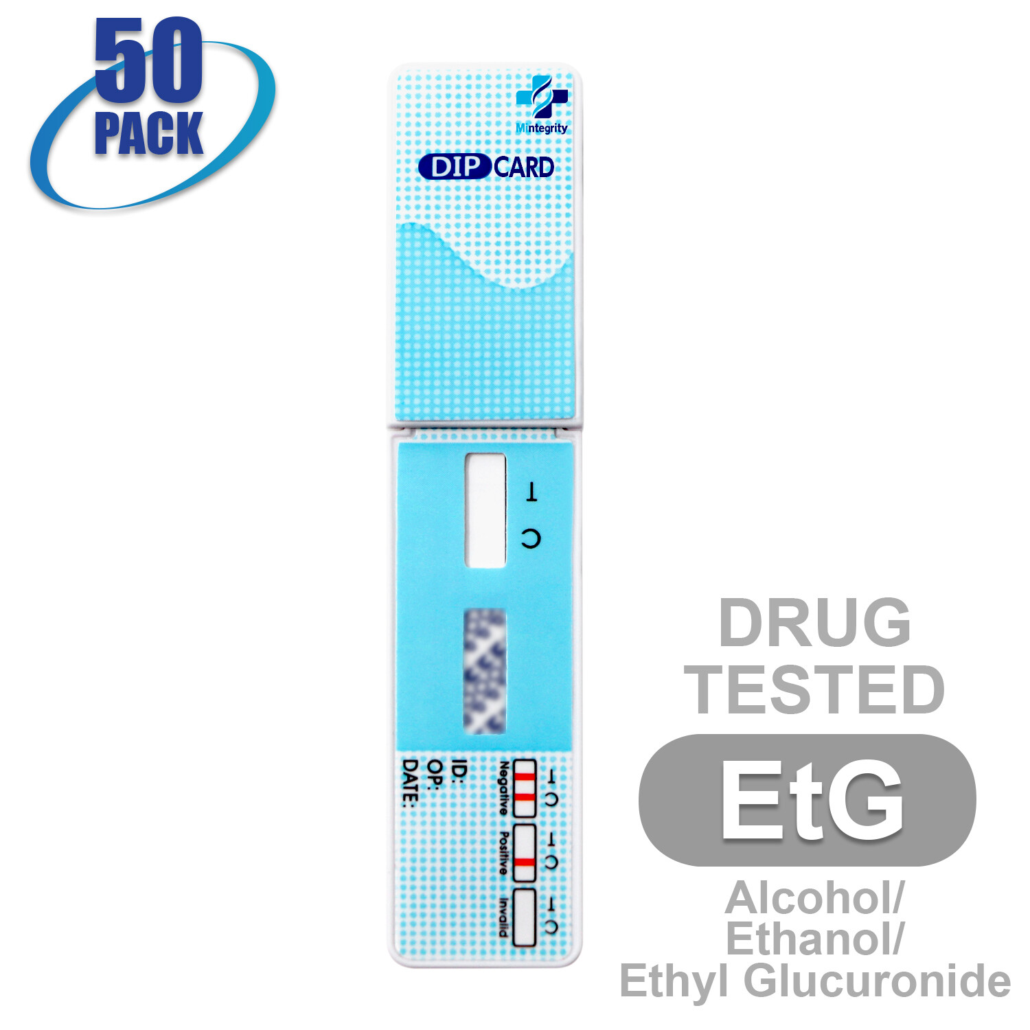 Mintegrity [50pk] Ethyl Glucuronide (EtG) Dip Card Urine Drug Test #MI-WETG-114