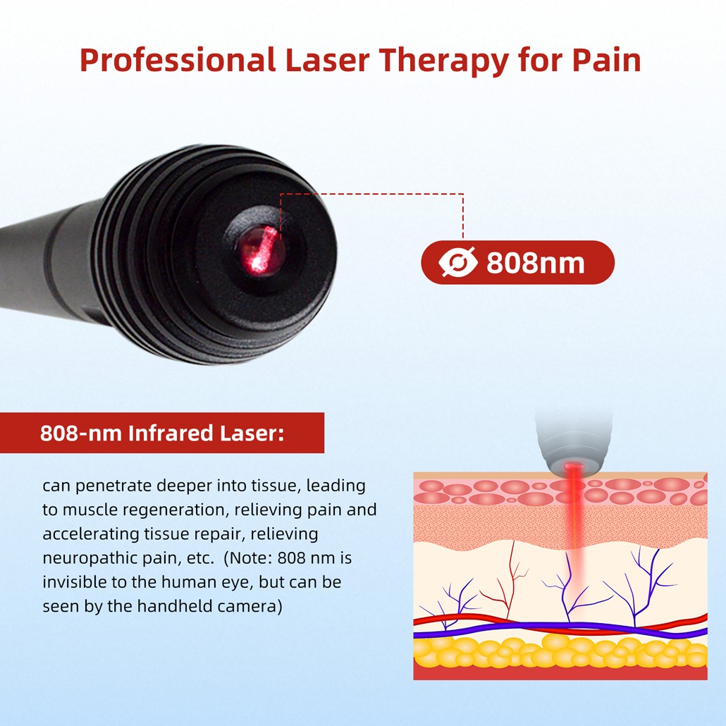 500mW 808nm Infrared Low Level Laser Therapy Acupuncture Pen for Pain Relief