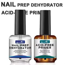 QAZIXU 1/2Pcs 15ml Nail Primer Nail Prep Dehydrator Base Primer Gel First Nails