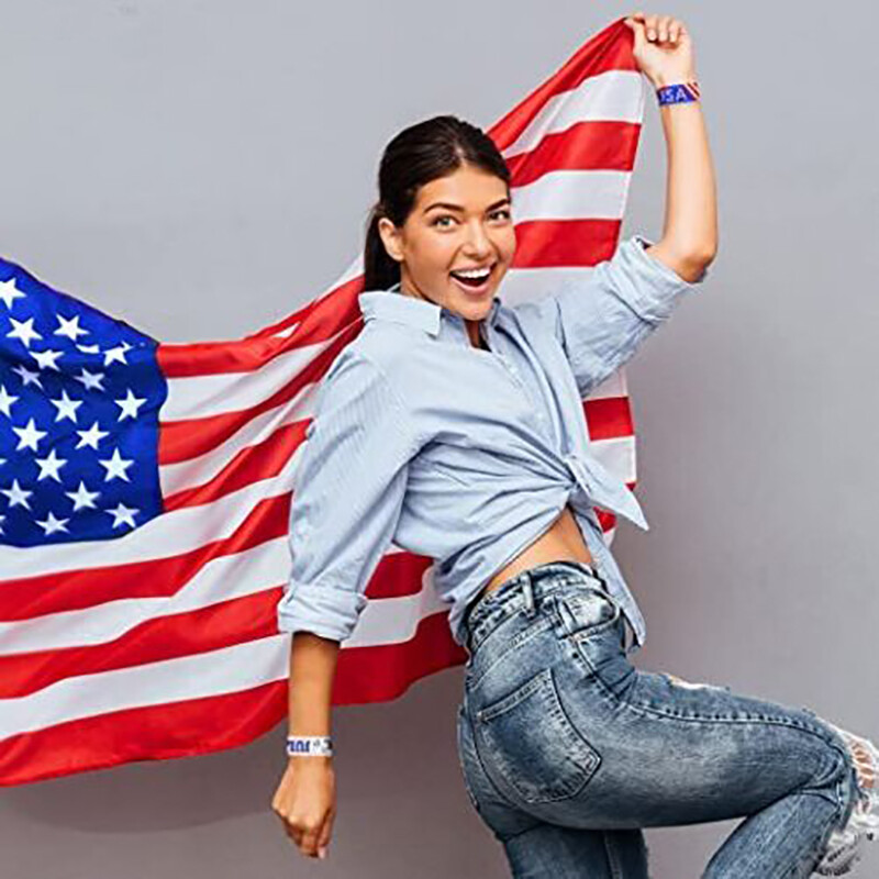 96PCS USA Flag Temporary Tattoos 8 Sheets Fourth of July Face Arm Stickers