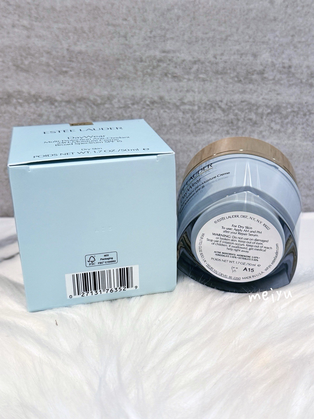 Estee Lauder DayWear Anti-Oxidant 24H-Moisture Creme Dry Skin SPF15 1.7oz /50ml