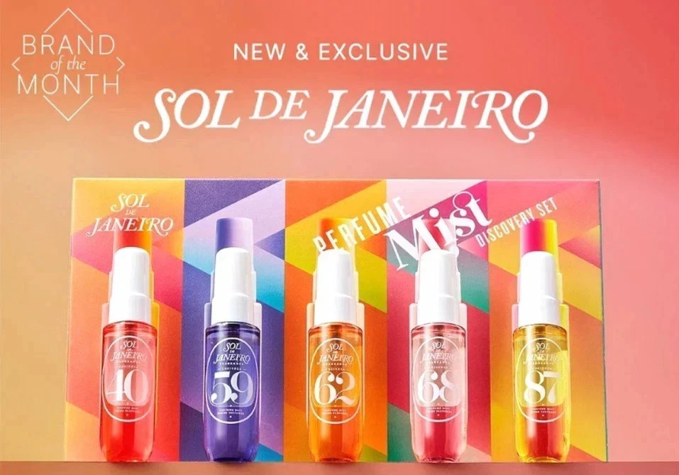 Sol de Janeiro Perfume Mist Discovery Set Lim Ed Cheirosa 40, 68, 59, 87, 62
