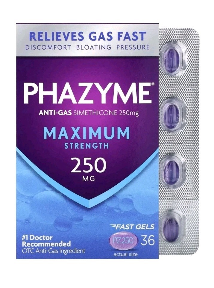 4-Pack – Phazyme Maximum Strength Softgels, 36 Each EXP 06/2026 SALE