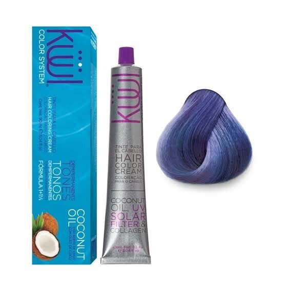 Tinte Kuul Azul Metalico Metallic Blue 3.04 oz Coconut Oil Developer Included