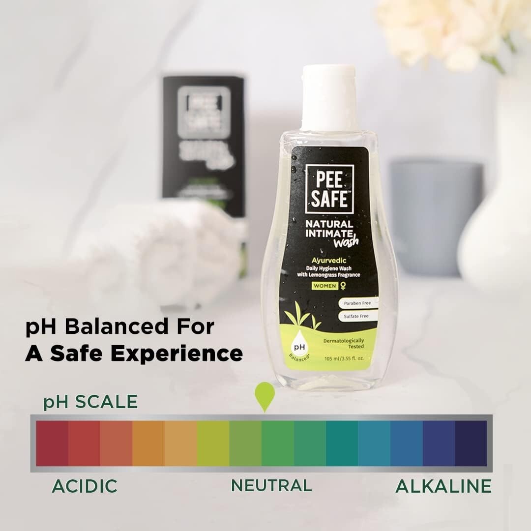 Pee Safe Intimate Wash For Women Natural Ayurvedic with Lemongrass – 150ml