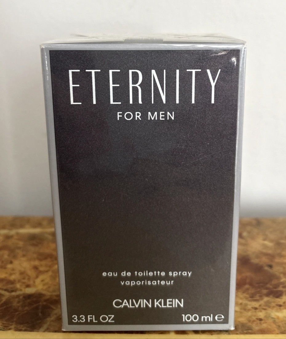 Eternity for Men by Calvin Klein 3.3 / 3.4 oz 100ml EDT Spray SEALED Batch *9099