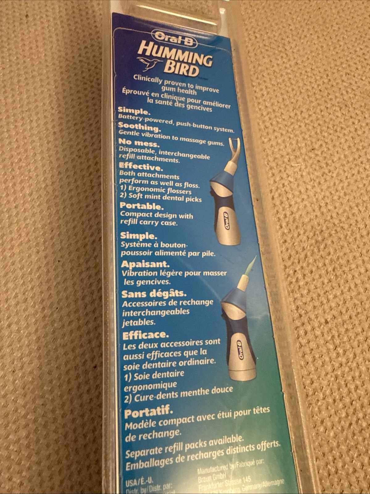 Oral-B Humming Bird Power Flosser and Pick New Sealed