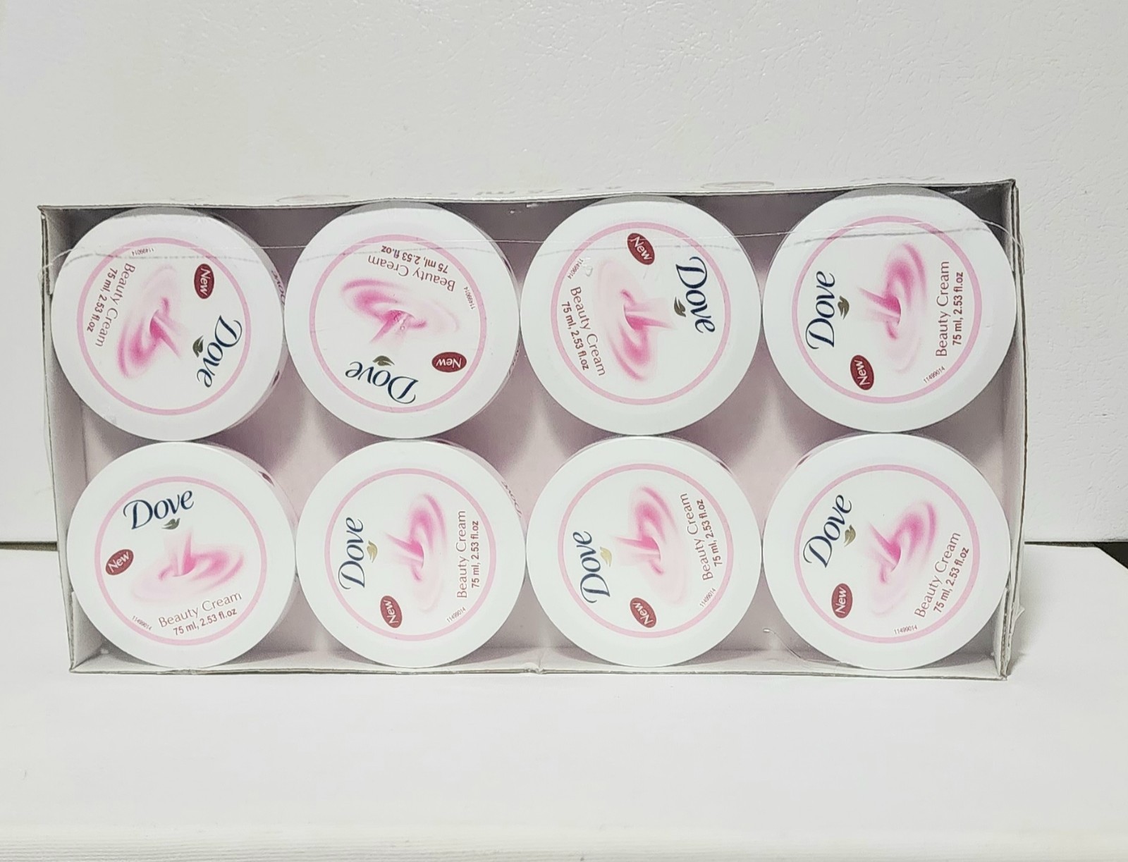 Pack of 8 Dove Beauty Cream 72ml 2.53 fl.oz New Sealed.
