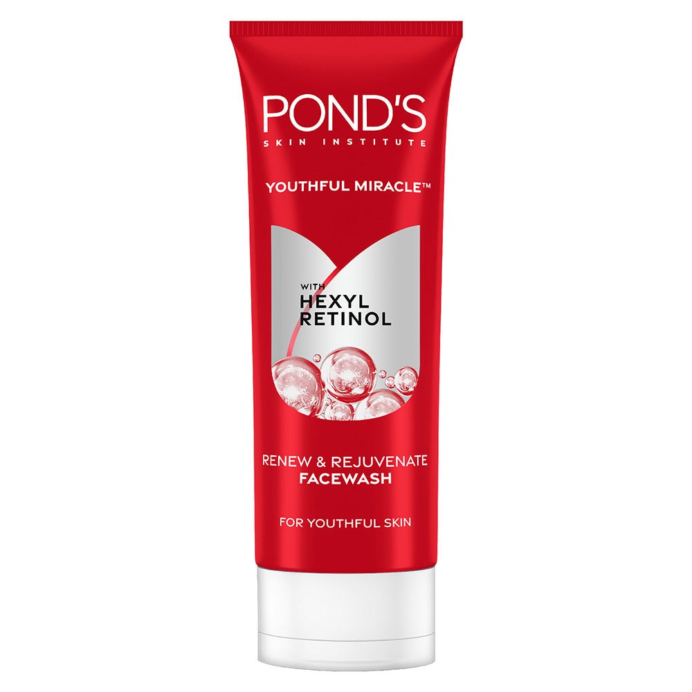 POND’S Youthful Miracle Hexyl | Retinol Renew-Rejuvenate Niacinamid Wash | 100g