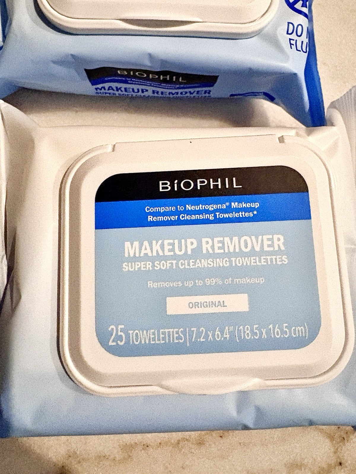 🎀Biophil🎀 (2) Makeup Remover-Super Soft Towelettes- Beauty Skincare NEW