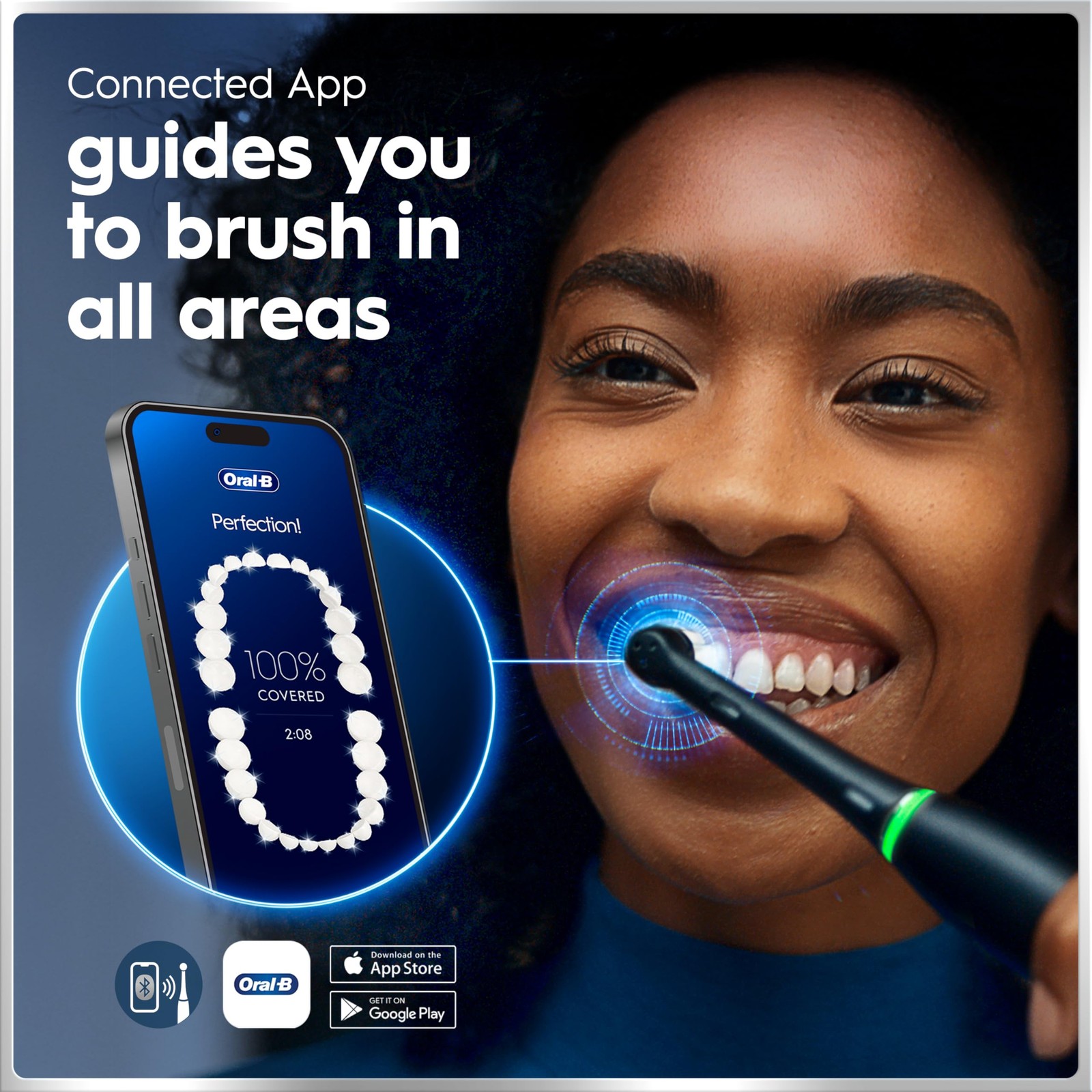 Oral-B iO Series 7 Deep Clean + Protect Electric Toothbrush Black Travel Case