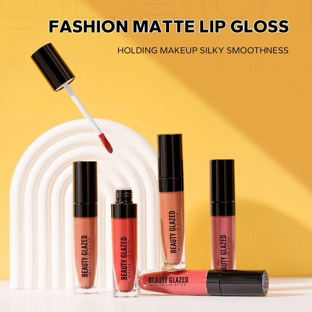 Beauty Glazed 20 Colors Matte Lipstick Waterproof Long Lasting Lip Tint