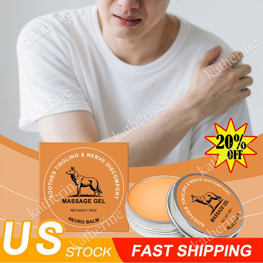 Therawolf Neuro Balm, Nerve Relief Balm for Neuropathy, Natural Joint Care ~US
