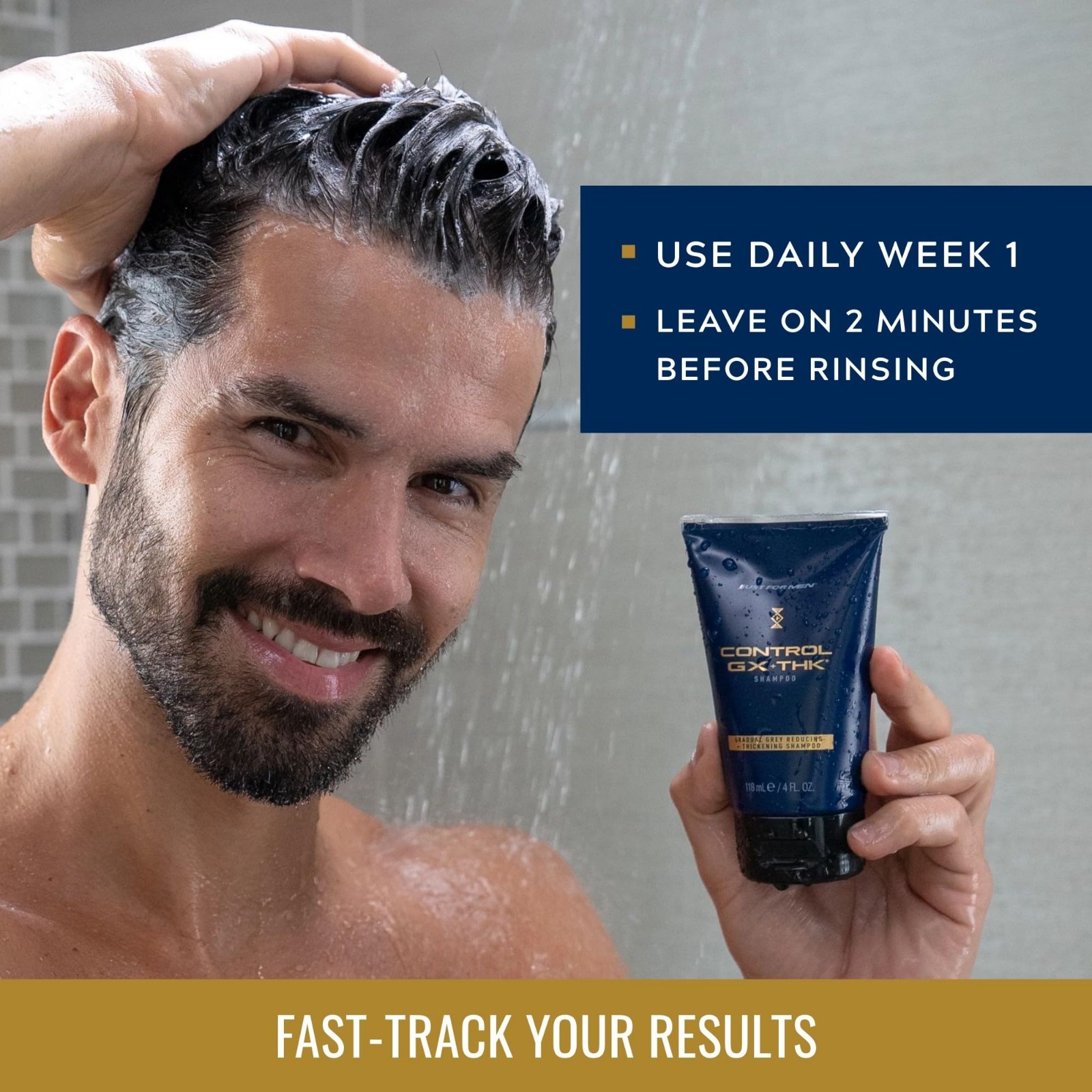 Thickening Shampoo for Thinning Hair, Grey Reduction, Alpha Keratin, 4 oz (2 Pac