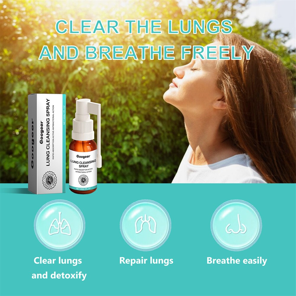 1~5 Pack Lung Cleansing Spray Herbal Body Cleansing Spray Relief Throat 30ml