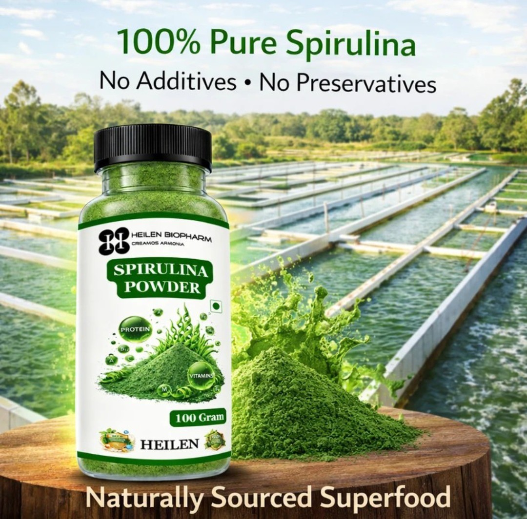 100% Spirulina Powder | Nutrient-Rich Superfood | No Additives | 100 g