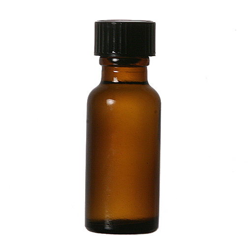 216 Pcs AMBER 1/2 oz 15ml Boston Round Glass Bottle W/ Phenolic Polycone Caps