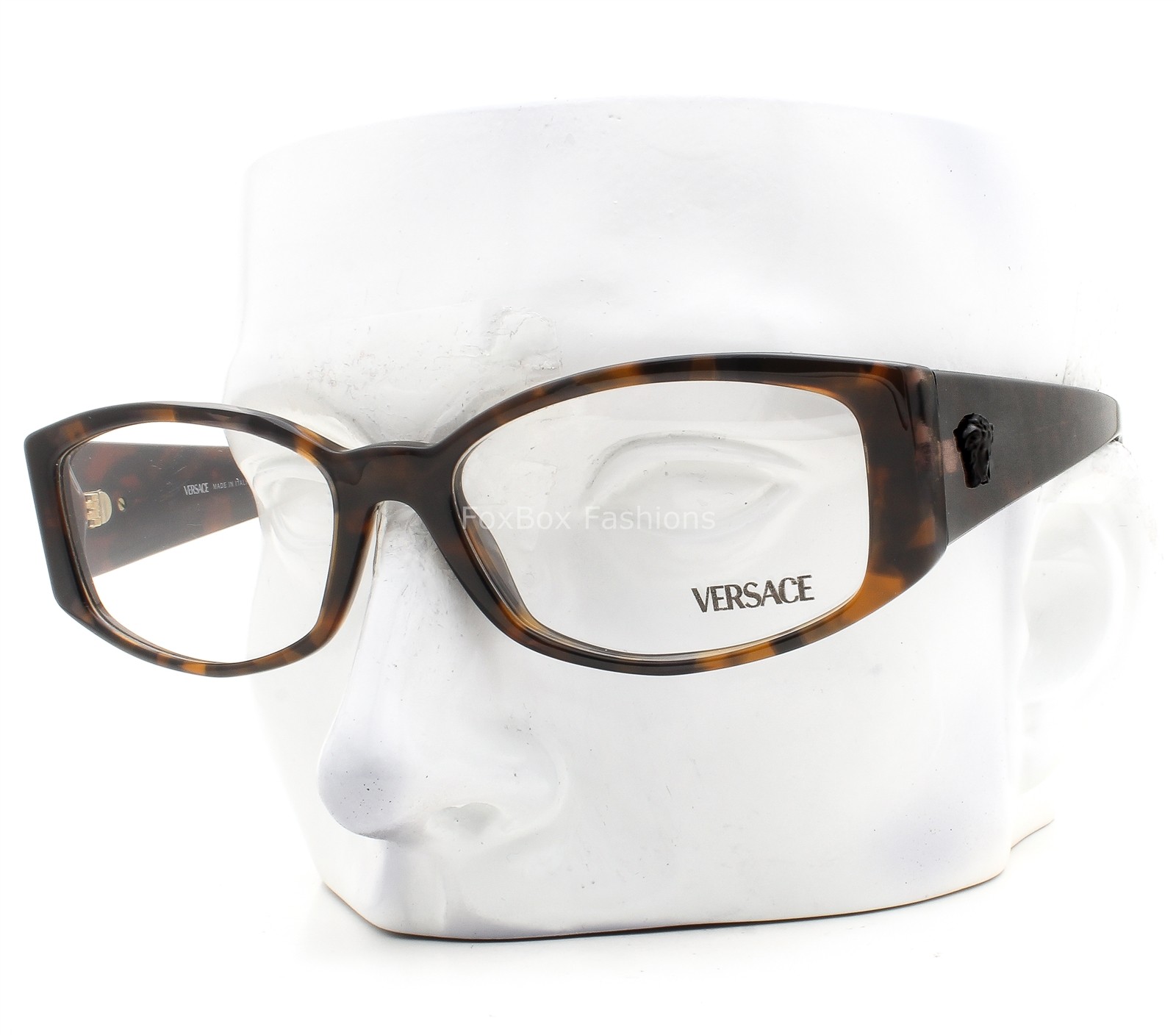 Versace Eyeglasses MOD 3343 5429 Glasses Polished Brown Havana 54mm No Case