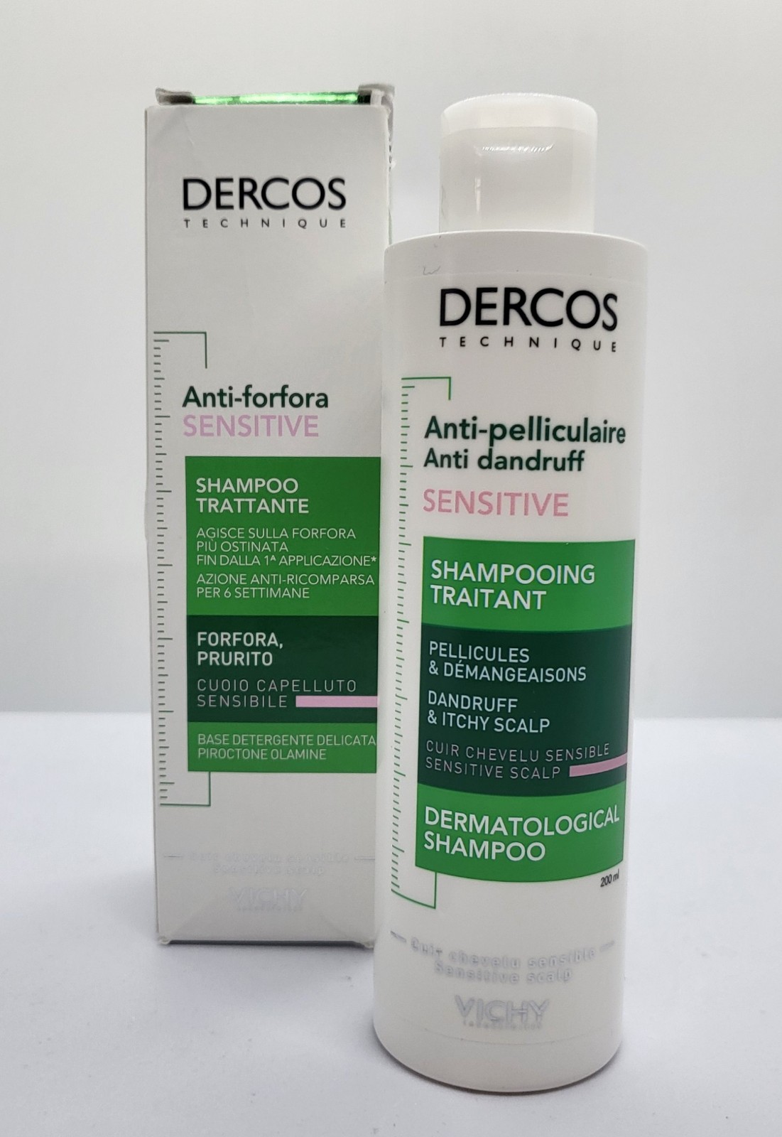 Vichy Dercos Anti-Dandruff Sensitive Shampoo 200ml – For Itchy Sensitive Scalp