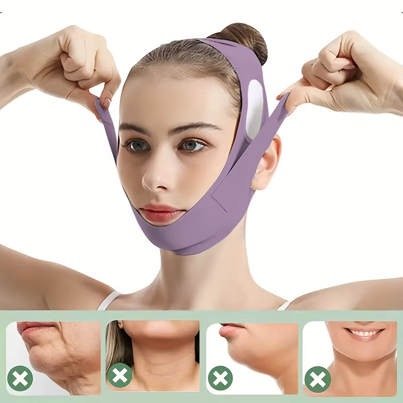 Face Support Band Adjustable Beauty Strap Washable Reusable Sleep Face Wrap
