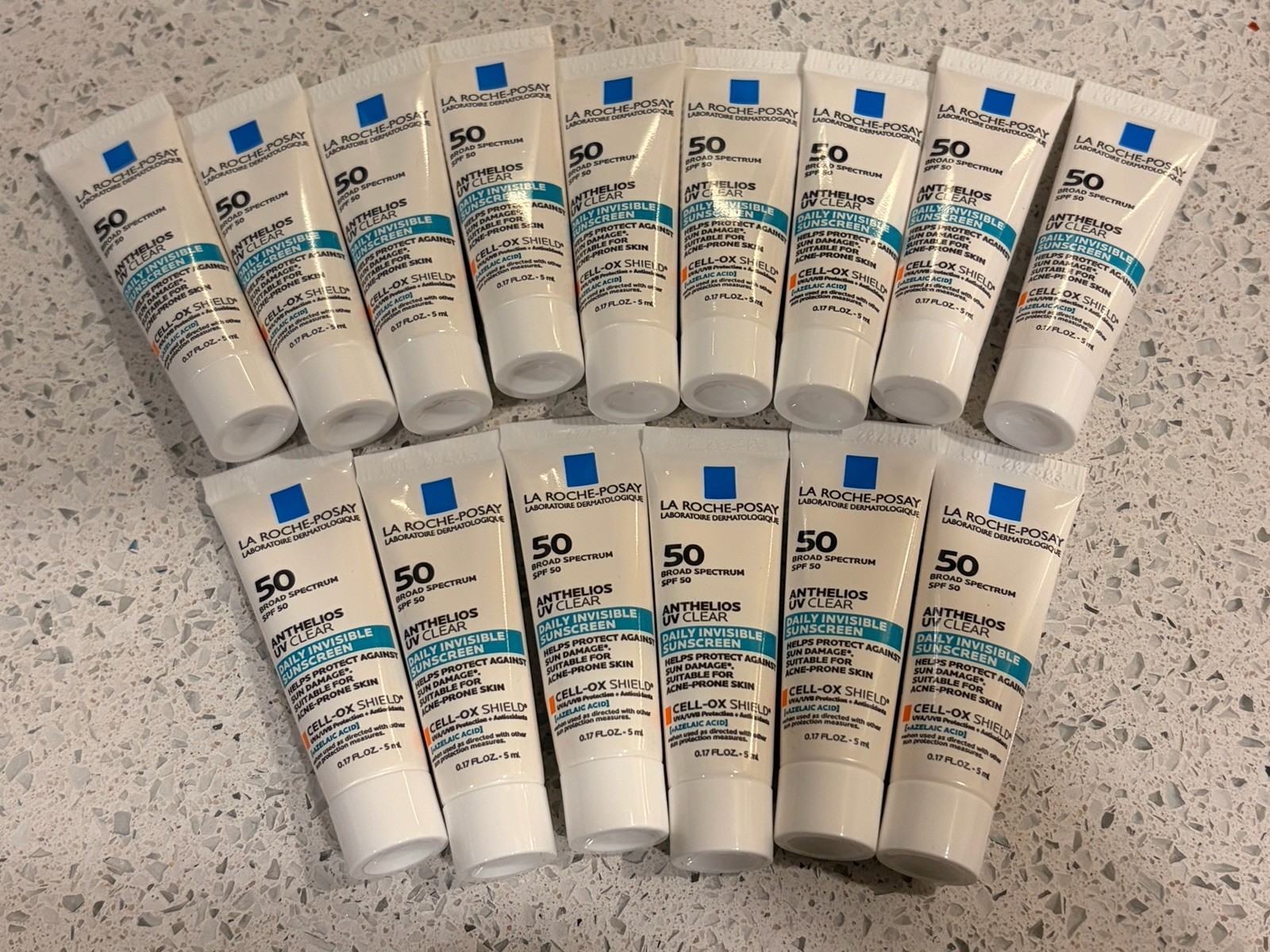 15 La Roche Posay Anthelios UV Clear Daily Invisible Sunscreen SPF 50 5 ml Ea