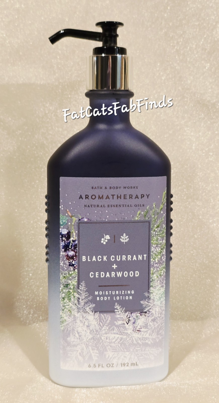 BLACK CURRANT + CEDARWOOD Aromatherapy Body Lotion 6.5oz Bath & Body Works RARE