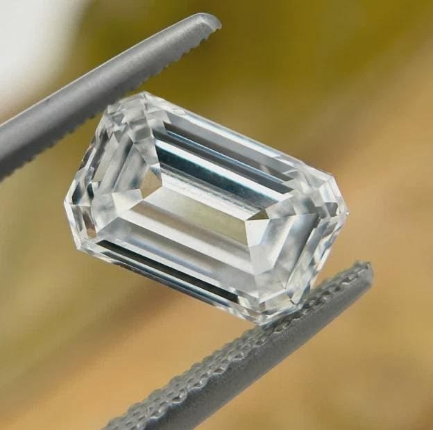 2 Ct Lab Grown Diamond Emerald Cut D Color VVS1 Clarity Certified Loose Diamond