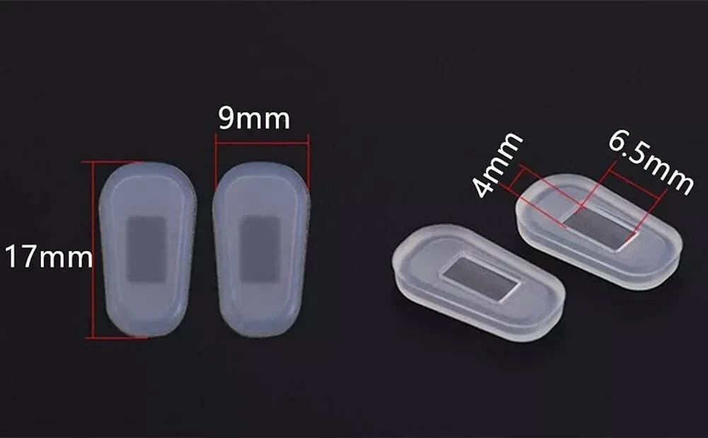 5 Pairs Slip-On Nose Pads Covers,Soft Silicone Eyeglasses Nosepads Anti-Slip Gla