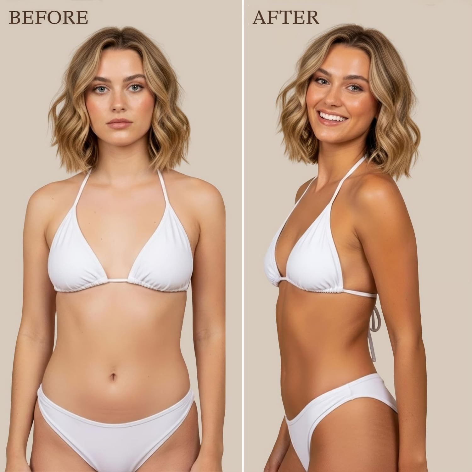 Beauty by Earth Self Tanner – USA Made 7.5 Fl Oz (Pack of 1), Medium to Dark