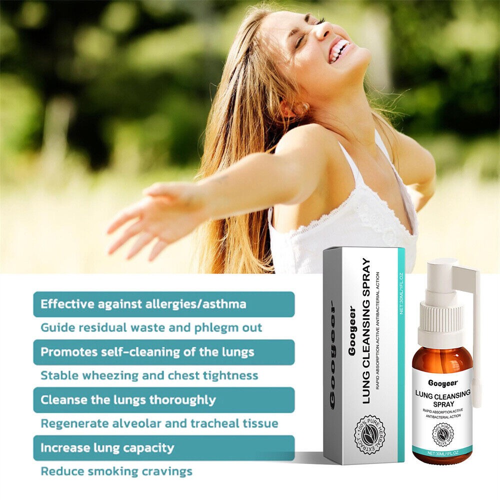 1~5 Pack Lung Cleansing Spray Herbal Body Cleansing Spray Relief Throat 30ml