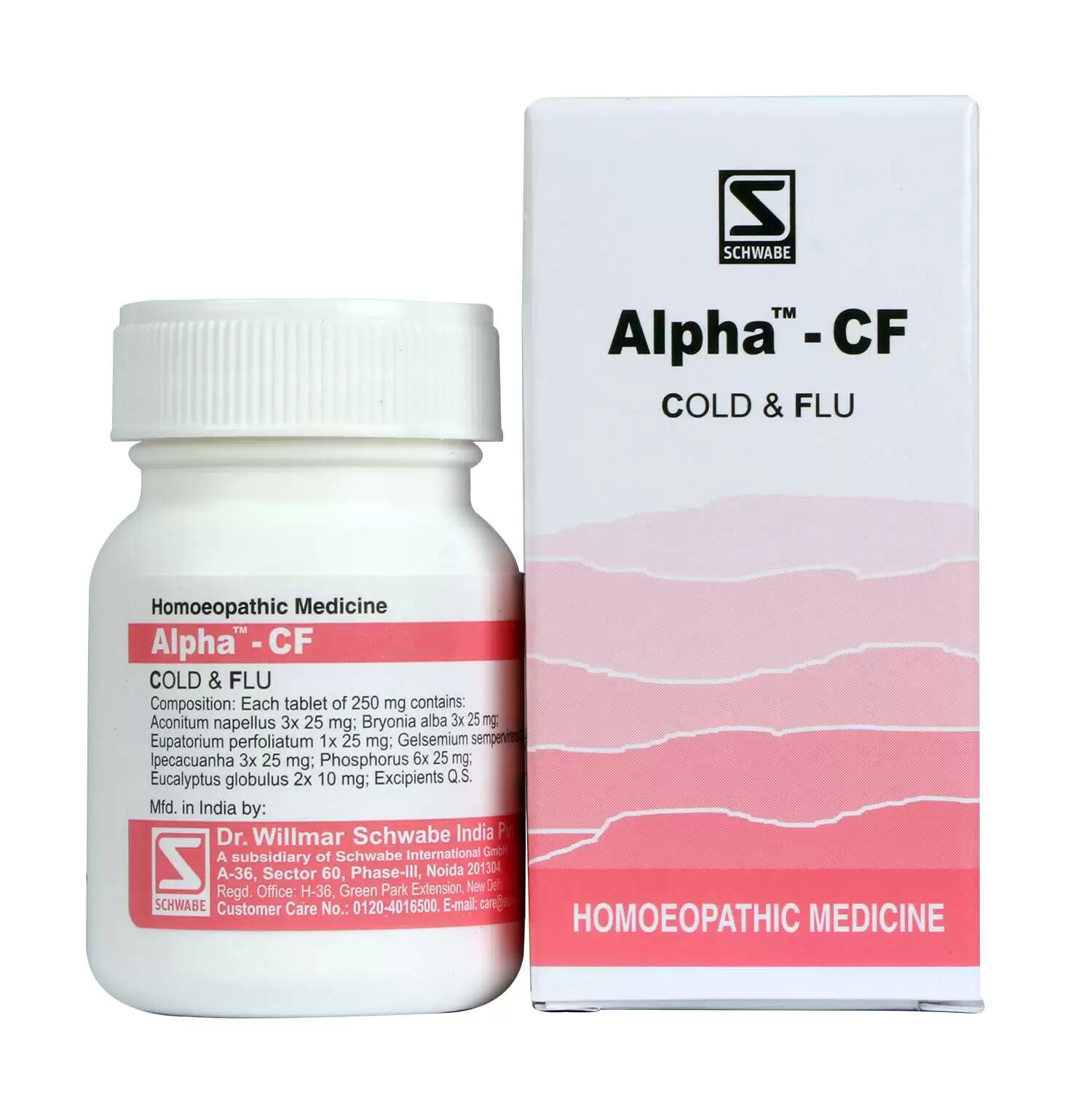 Dr Willmar Schwabe India Alpha CF Tablet Homeopathy Medicines 20gm