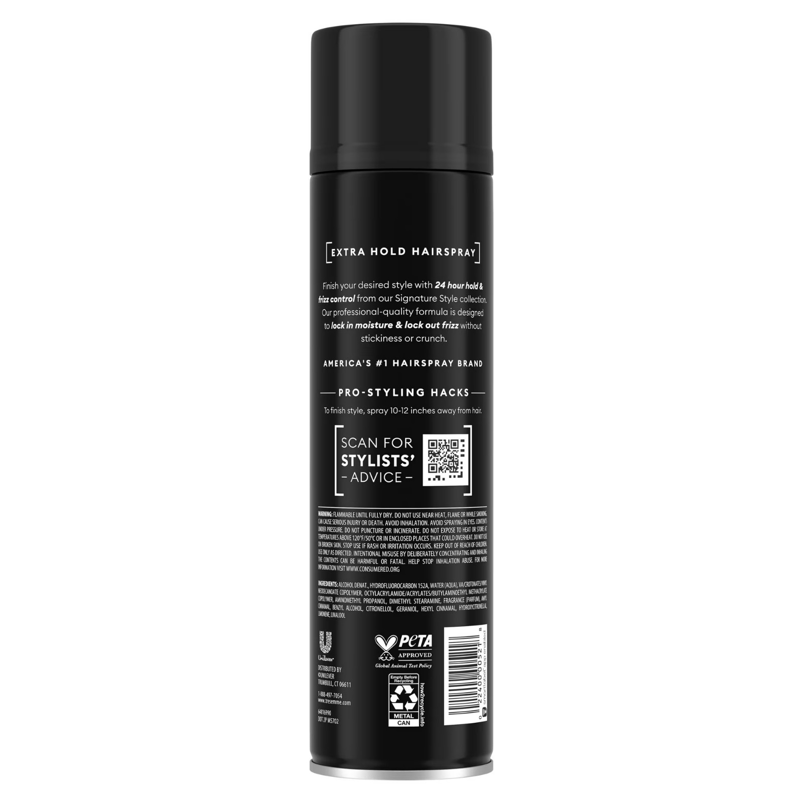 TRESemmé Extra Hold Hairspray with 24H Hold and Frizz Control, 11 oz