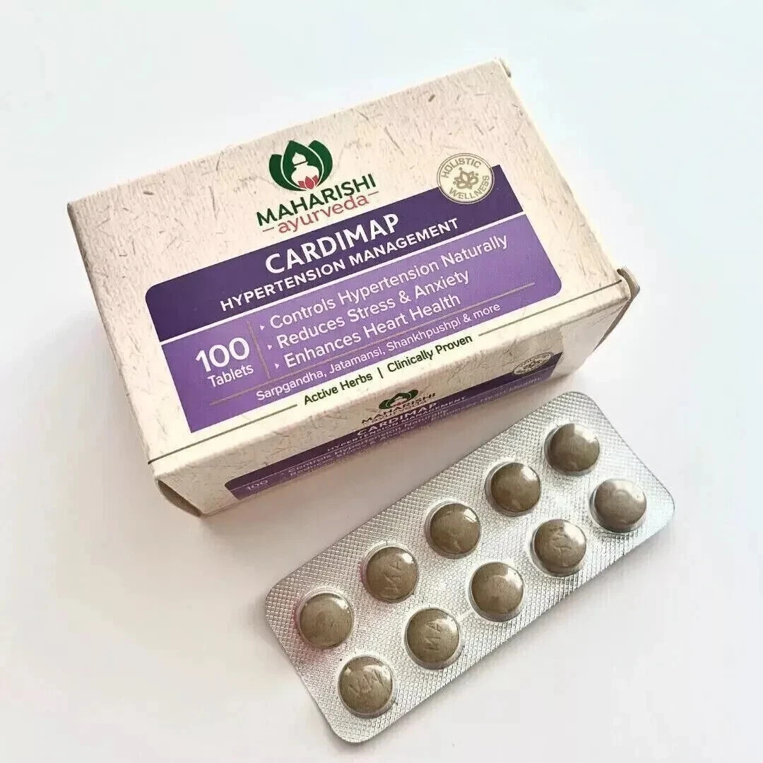 Maharishi Ayurveda Cardimap Ayurvedic Herbal Product- Pack of 100 Tabs