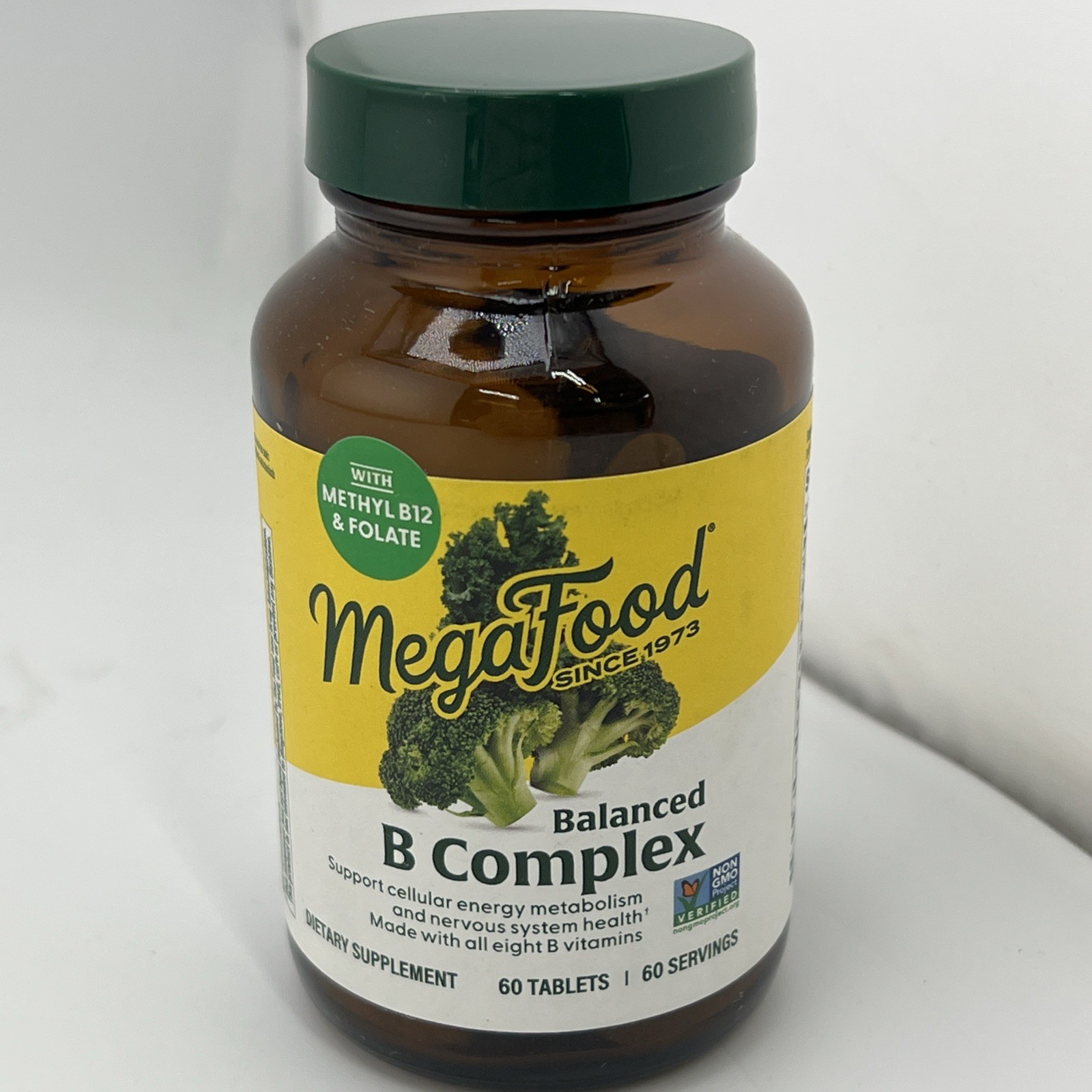 MegaFood Balanced B Complex 60 Tablets Dairy-Free, Gluten-Free, Vegan. Exp-4/28