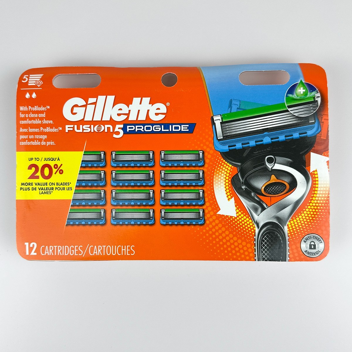 3x Gillette Fusion5 ProGlide Refill 12ct Packs (36 Blades) New Factory Sealed