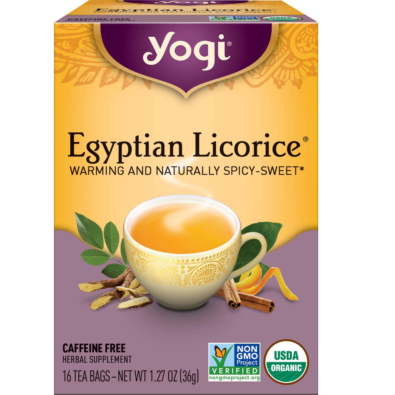Yogi Tea – Egyptian Licorice – 6 Pack, 96 Tea Bags