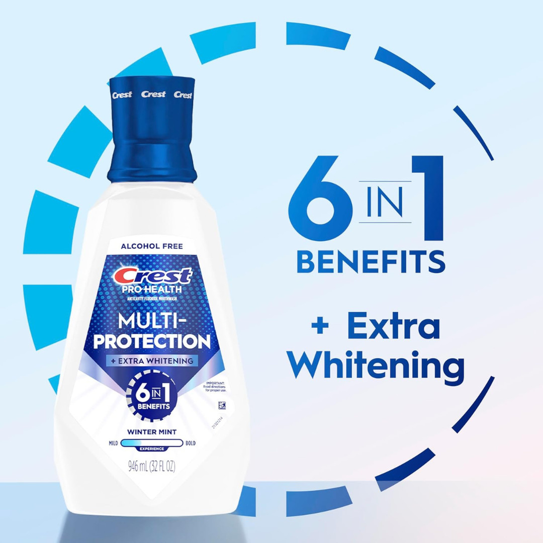 Crest Pro-Health Advanced Mouthwash, Alcohol Free, Extra Whitening 32 fl oz